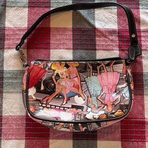 Sydney Love Black and Multicolor Shoulder Bag